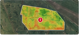 Reference illustration of a field index map with a scouting point